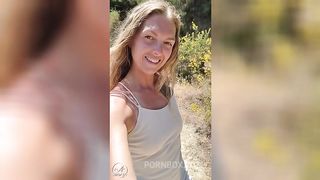 I go with nylons & butt plug in the forest and having orgasm in the car!