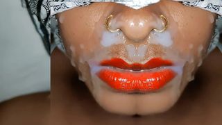 DESI MY SEXY WIFE FACE MUH ME LAND KA PANI GIRA KE PI GYI