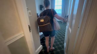 MOM SHARES BED AT HOTEL