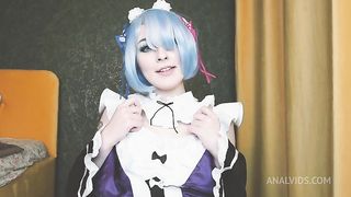 Maid Rem is chilling after the long day