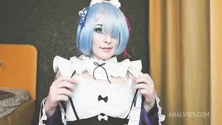 Maid Rem is chilling after the long day