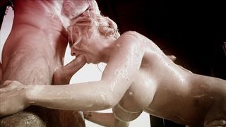 FOOD FETISH: PHOTO SHOOT TURNS WET AND MESSY WHEN BIG BOOBED SAVANNAH GOLD BRINGS OUT A BUCKET OF PUDDING 4K