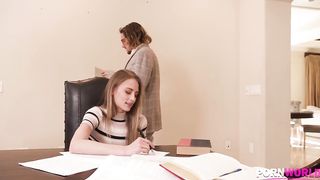 Brunette Bombshell Kyler Quinn Gets Physical with Metaphysics Prof GP1713