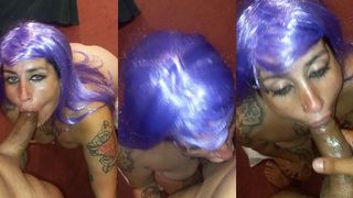 WIG ON AND DEEPTHROAT