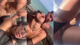 SEXO INTENSO COM MINHA NAMORADA NA PRAIA