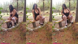 SEXY MATURE BBW CHANGES FARMER BOOTS TO HEELS