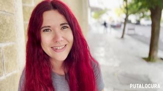 PUTALOCURA - PILLADA DE TORBE A ADORABLE Y CALIENTE ESPANOLA PELIRROJA LILLY BRANS