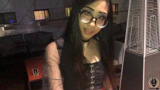NERD LOOKING LADY EVA YI MET & FUCKED ROME MAJOR IN THE HOTEL!