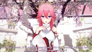 YAE MIKO FUCKING NAKED - FULL- GENSHIN IMPACT - THANKS FOR SUPPORT FANTASYKING3 (STEP, AHEGAO PINK HAIRED GIRL)