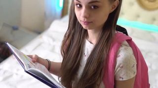 Little sister loves to fuck her brother before school