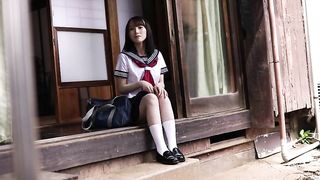 During pube0rty, a female student secretly fucked a man she knew on a regular basis