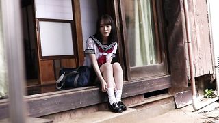 During pube0rty, a female student secretly fucked a man she knew on a regular basis