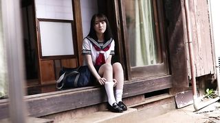 During pube0rty, a female student secretly fucked a man she knew on a regular basis