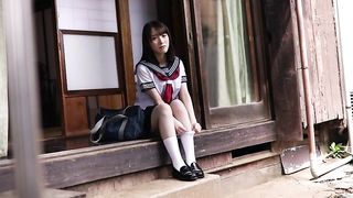 During pube0rty, a female student secretly fucked a man she knew on a regular basis