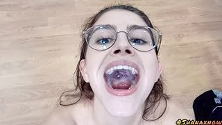 FETISH CUM PLAY GARGLING SWALLOWING