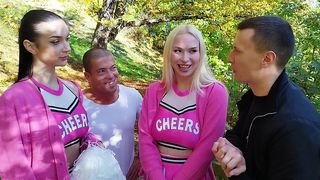 CUCKOLD COACH MADE TO WATCH BUSTY CHEERLEADERS HAVE THREESOME – IMMORAL LIVE 4K - PART 1