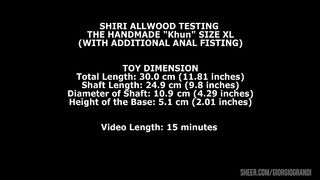 Shiri Allwood Testing The Handmade Khun Size XL (With Additional Anal Fisting) TWT097