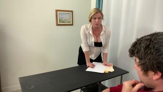 Secretary takes it in the ass before going home