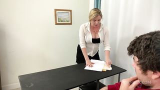 Secretary takes it in the ass before going home