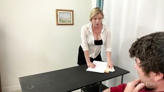 Secretary takes it in the ass before going home