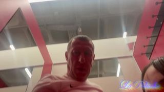 18 YEARS OLD SLUT SUCKING COCK IN PUBLIC DRESS ROOM.