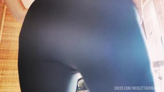 Powerful farts with anus full of hemorrhoids