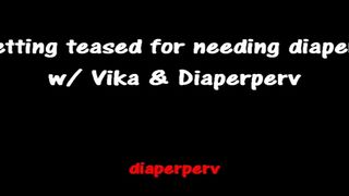 STEP-SISTER AND VIKA TEASE YOU FOR WEARING DIAPERS!