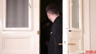 Busty Brunettes Anissa Kate and Ania Kinski Take BDSM Airtight Punishment GP2256