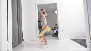 ANAL Destruction. Gang Bang with a cute TEENager +18 ( DPP + Anal )