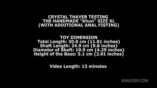Crystal Thayer Testing The Handmade Khun Size XL (With Additional Anal Fisting) TWT218