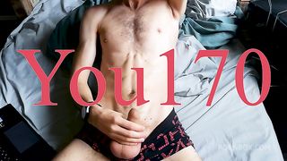 Russian man enjoys jerking off and cumming