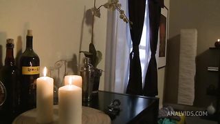 Perfect oil massage with asian slut and her tight holes