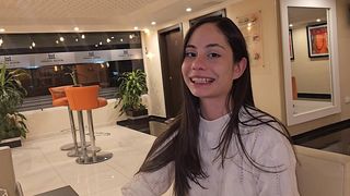 I MEET AN OLD FRIEND AT A HOTEL AND SHE INVITES ME TO HER ROOM.