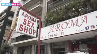 She fuck with her boss and his son for more money