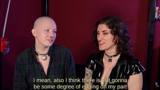 GIVEN AWAY - TRIX EDGED WHILE ERYN SQUIRTS - WITH SUBTITLES