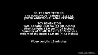 Jolee Love Testing The Handmade Balldog Size XL (With Additional Anal Fisting) TWT251