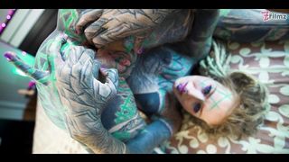 TATTOO ANAL GAPE LOVING GIRL CUMPLAY