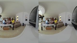 HALEY SPADES – VR VIDEO PART TWO - TINY SPINNER TRADES SPORTS GANG FOR A HARDCORE GANGBANG