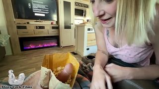 I REALLY DID NOT WANT TO SHOOT THIS CLIP, BUT WADE PERSISTED. HE WAS RIGHT. I WAS WRONG. I LAUGH EVERY DAMN TIME I WATCH IT, AND IT S BECOME A FAVORITE OF MINE.  DICK IN THE POPCORN WITH MY FRIENDS