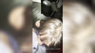 TRANNY GIVING ORAL SEX TO A PORN FRIEND