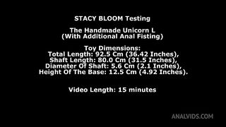 Stacy Bloom Testing The Handmade Unicorn L (With Additional Anal Fisting) TWT273