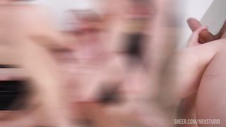 First Double Anus with baby Rebeca Fox ! 0% pussy