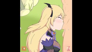 BJ QUEST [ HENTAI GAME PORNPLAY ] GENSHIN IMPACT GIRLS KNOWS HOW TO DEEPTHROAT BIG WHITE COCK