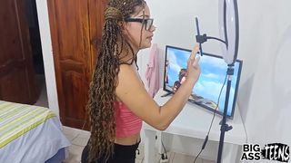 Petite Brunette Latina Verano Has Sex With Stepson Cheating Wife Fucks Stepson