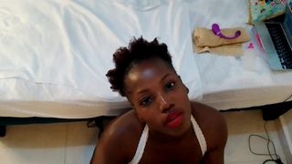 KEEP THE BLUE BALLS AWAY WITH A NICE SEXY EBONY BIG ASS DOGGY TREAT YOUR COCK TO THE HOTTEST BLOWJOB POV - MASTERMEAT1