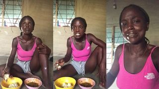 CRAZYBITCH ENJOYING HER FOOD WHILES GIVING LIFE LESSONS PART2