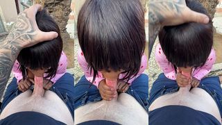 DECIDED TO REWARD HIM WITH A SMOKE AND A BLOWJOB AFTER A LONG DAY OF WORK