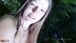 Rough anal sex in the river with horny french Milf Halana K