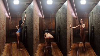 UNDER THE SHOWER IN THE SPA 1