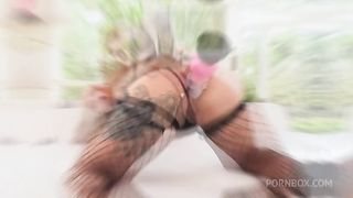 First double penetration by HANNAH JONES. DP. Cum in mouth. ANAT039